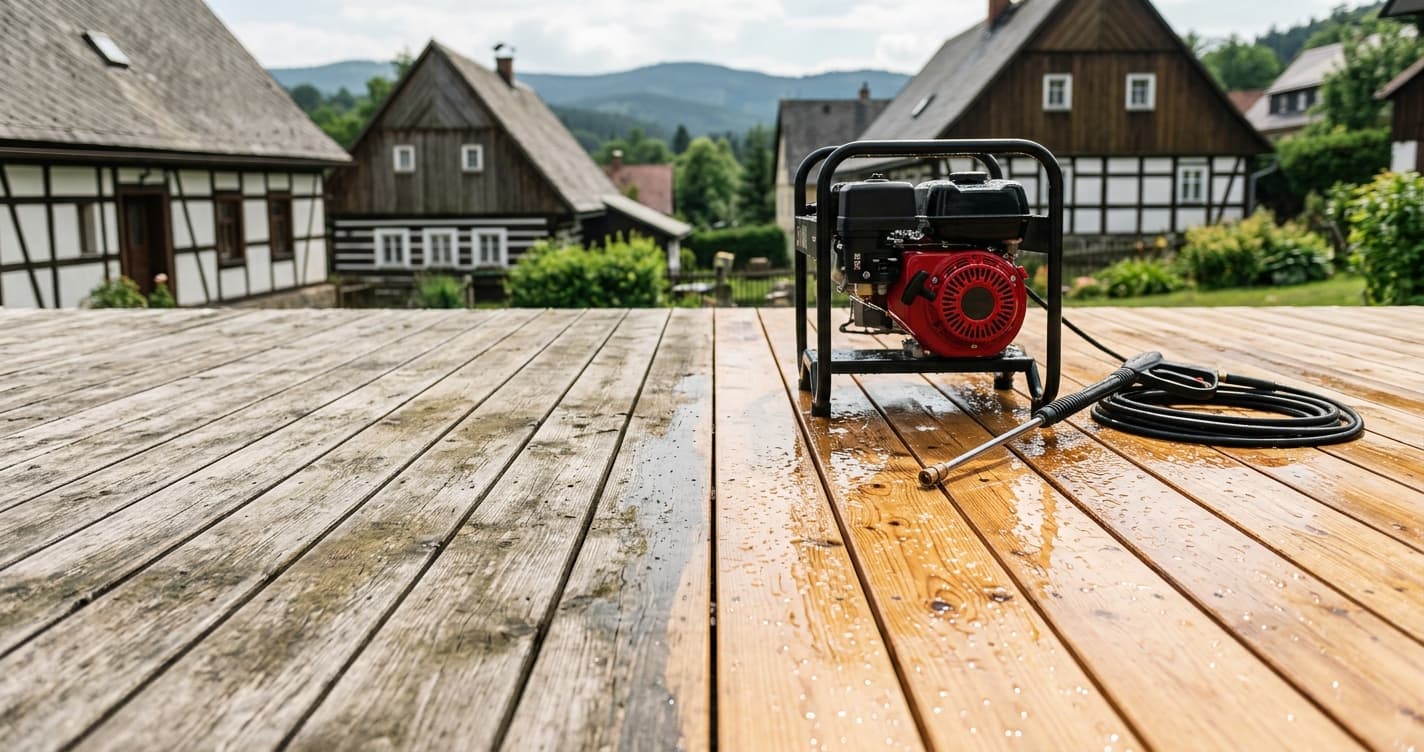 Čištění dřevěné terasy a pergoly: jak na to správně po zimě
