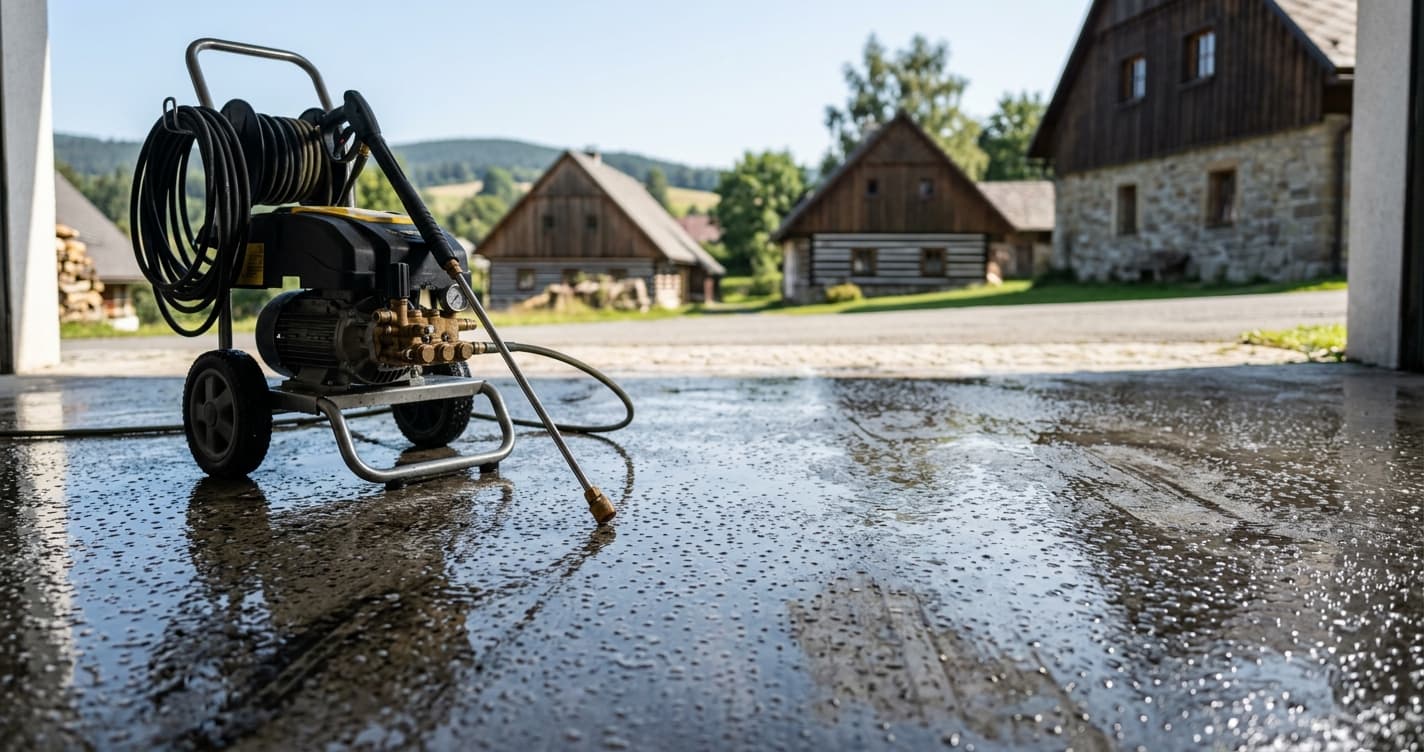 Jak vyčistit garáž a parkovací plochu