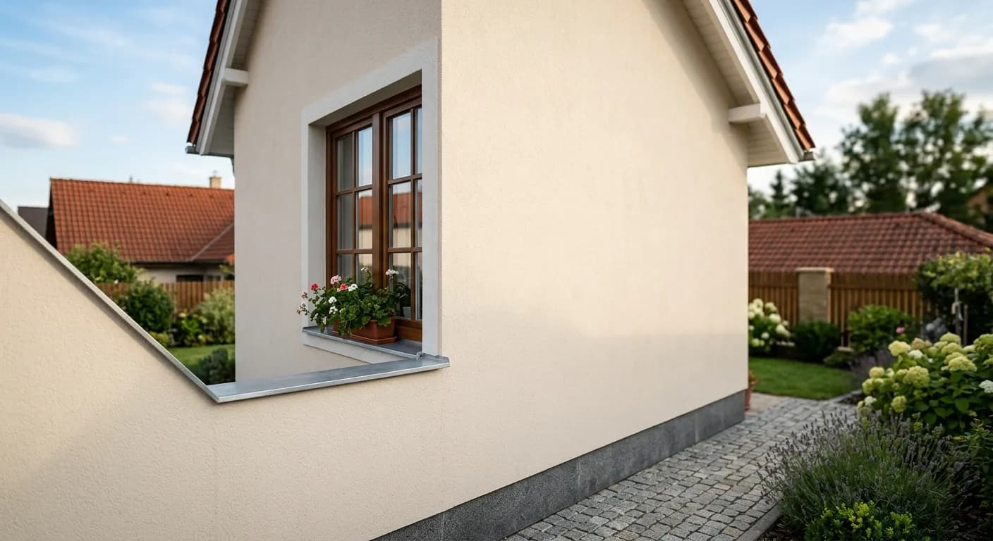 Elewacja domu jednorodzinnego – po čištění