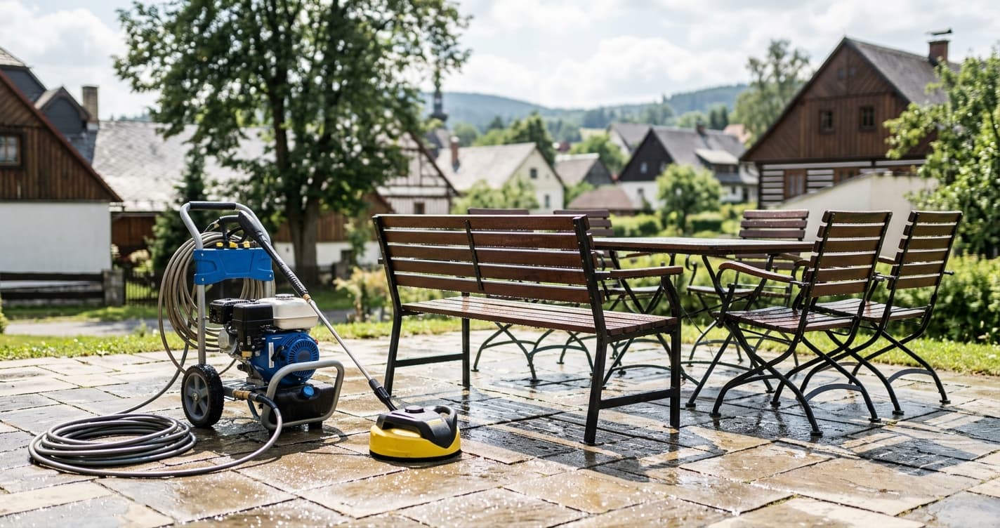 Čištění zahradního nábytku: ratan, plast, dřevo, kov i polstry bez zničení
