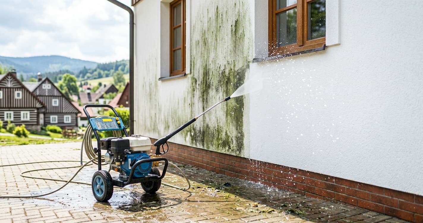 Jak odstranit plíseň a řasy z fasády: kompletní průvodce